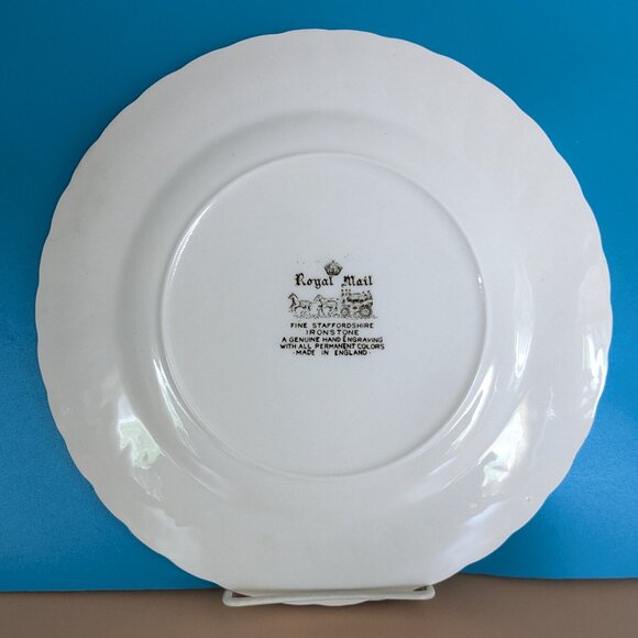 Royal Mail Brown on Cream Antique Plate by Myott Staffordshire - Picture 3 of 8